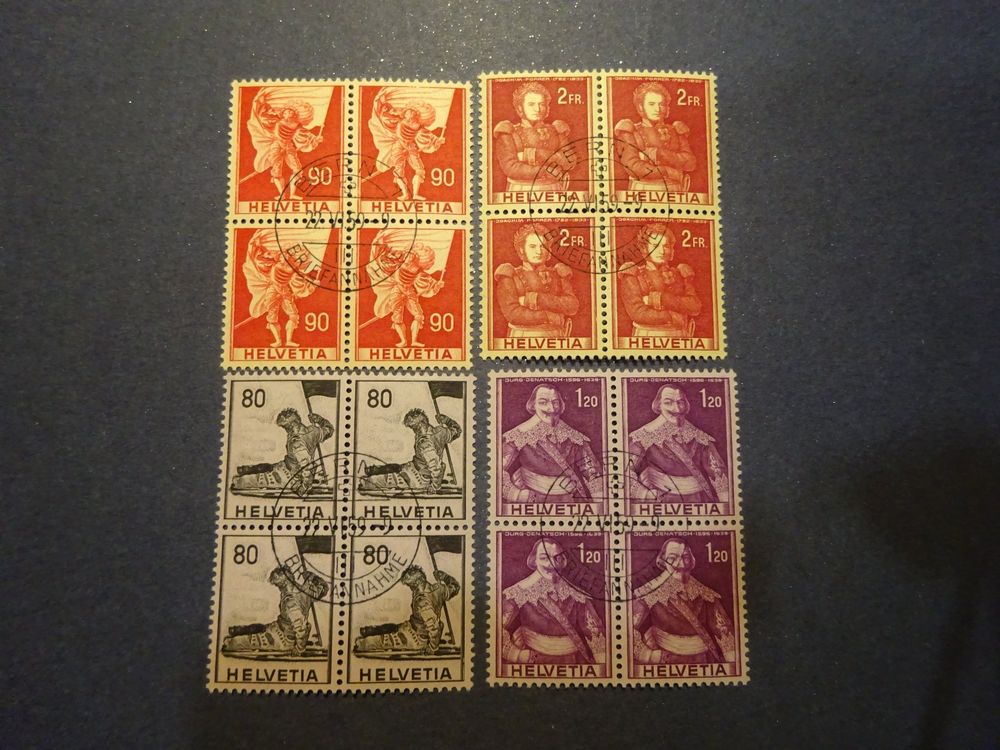 1958 - 1959 4er Block mit Zentrumstempel | Kaufen auf Ricardo