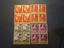 1958 - 1959  4er Block mit Zentrumstempel