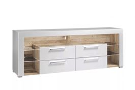Weisses Sideboard Fernsehtisch mit Schubladen - Top Zustand!