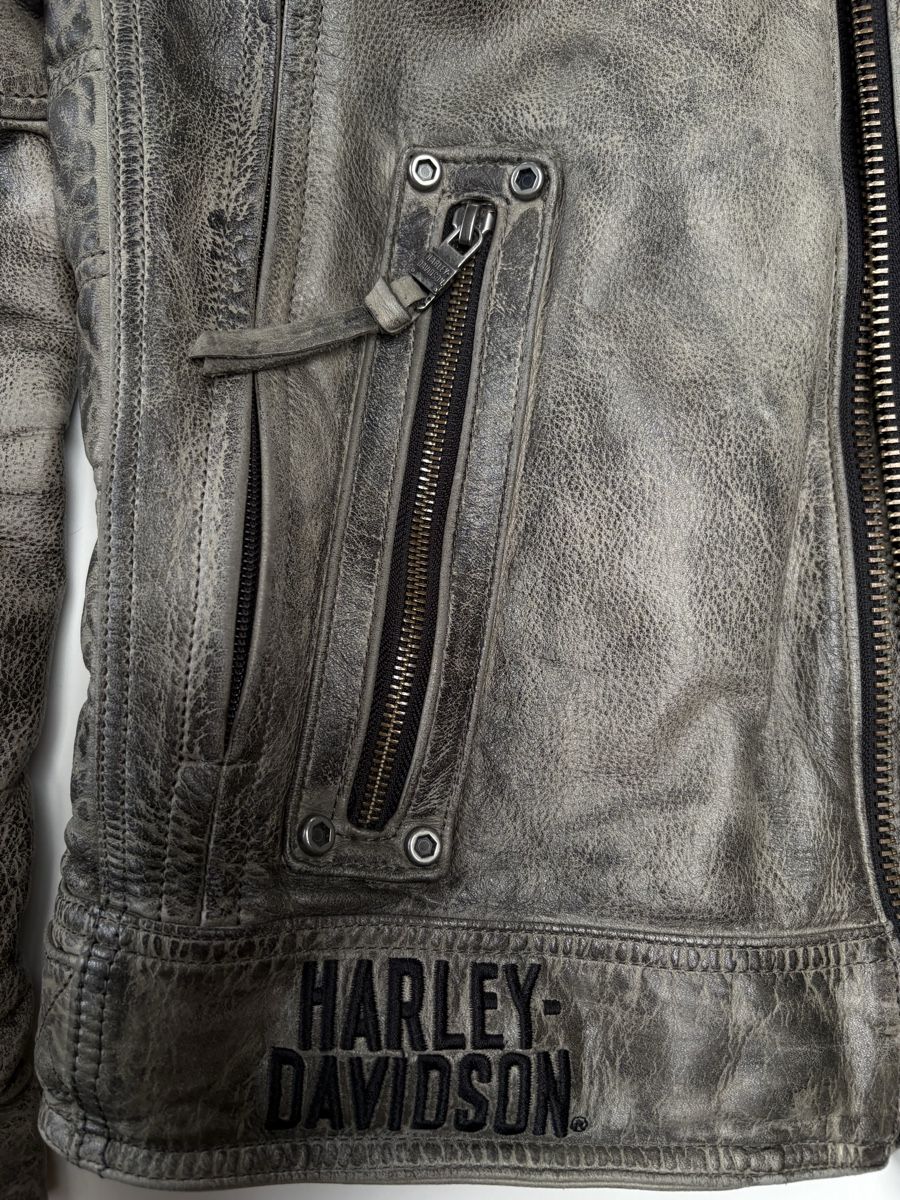 Harley-Davidson Giacche: Harley Davidson Lederjacke Grau M – Nuovo (secondo la descrizione) da Emmenbrücke venduto da Tomssen 2
