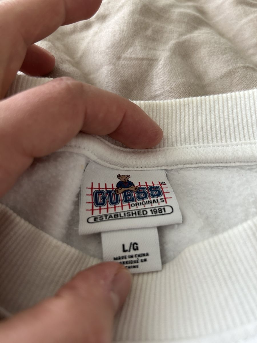 Guess Maglioni & Felpe: Guess Original Sweatshirt, Weiss, Gr. L – Usato da Mettmenstetten venduto da tomaicg 1