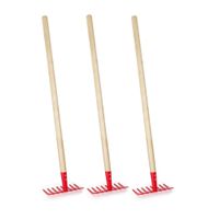 Rechen (Harke) Rot, 3er Set (Kinder)