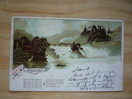 Gruss vom Rheinfall, Litho, 18.6.98