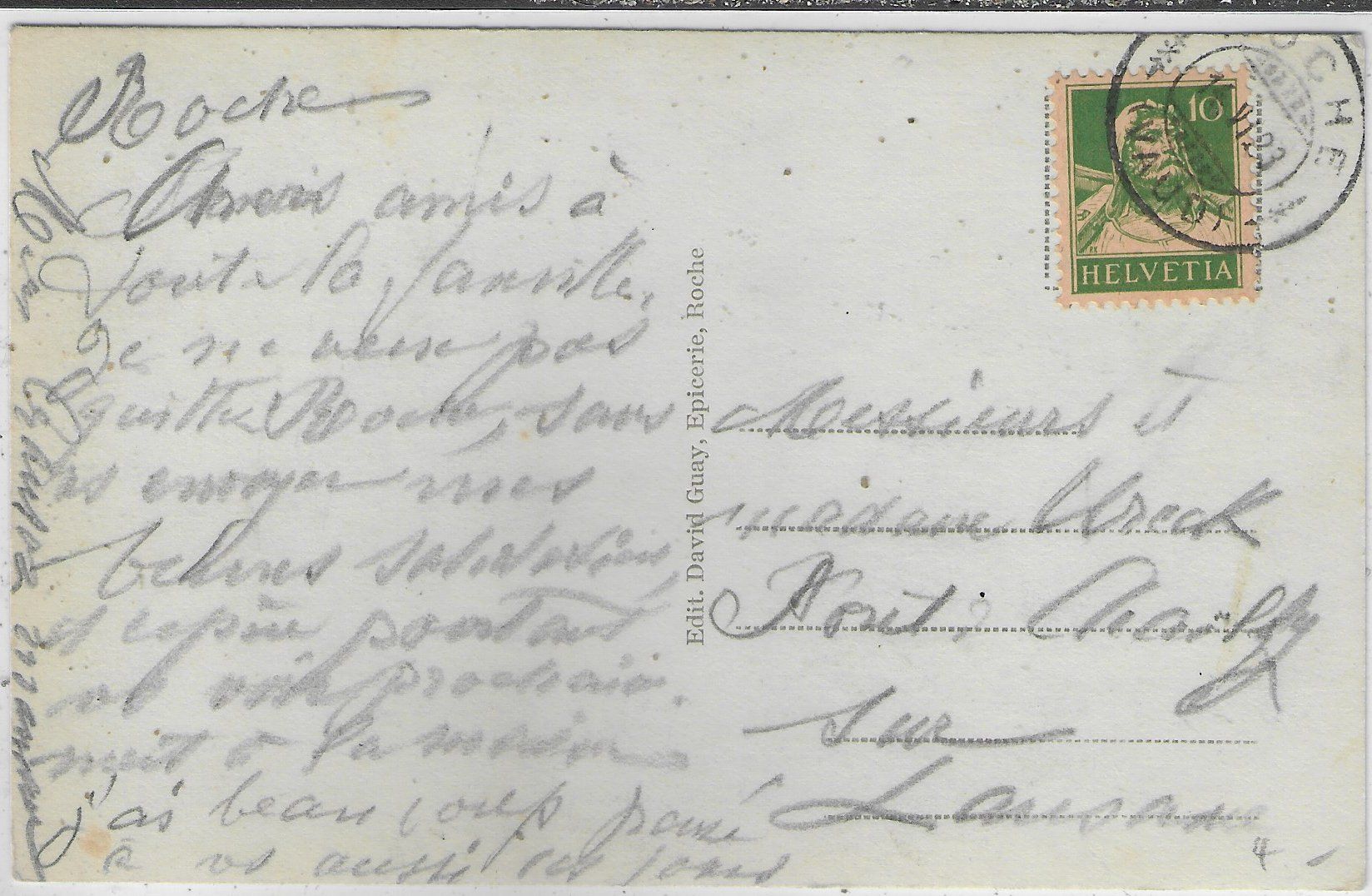Cartoline postali: Roche - l'Eglise – Usato da Ettingen venduto da Kartenplanet 1