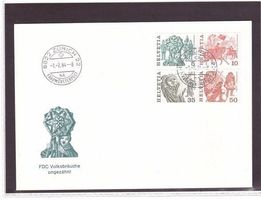 1984 FDC Volksbräuche ungezähnt wie Neu
