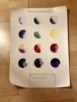 Moon Poster – Paper Collective, Mondphasen, wie neu, gerollt