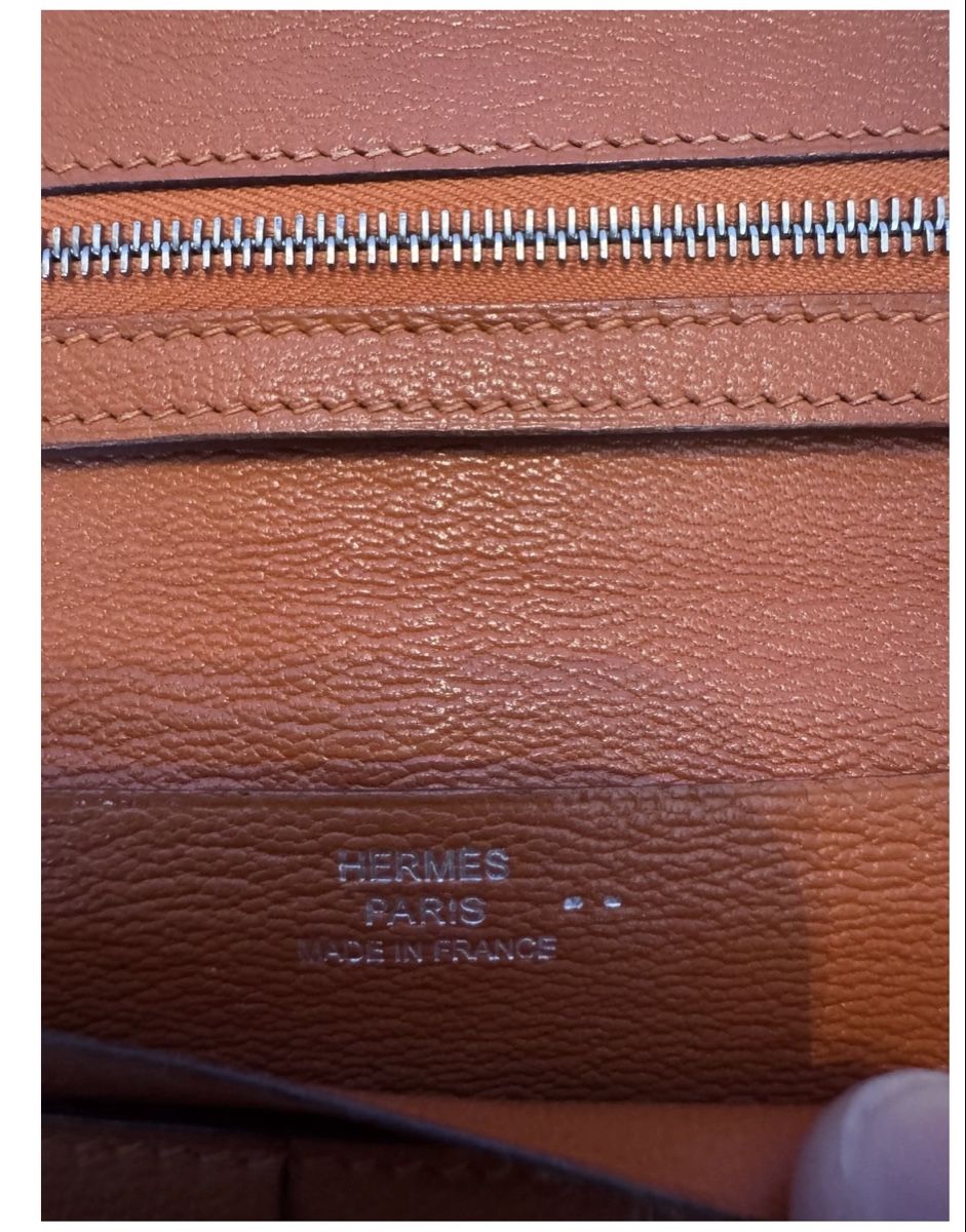 Hermès Portafogli: Hermès Bearn Krokodil- alligator Orange – Usato da Basel venduto da mimi8668 3