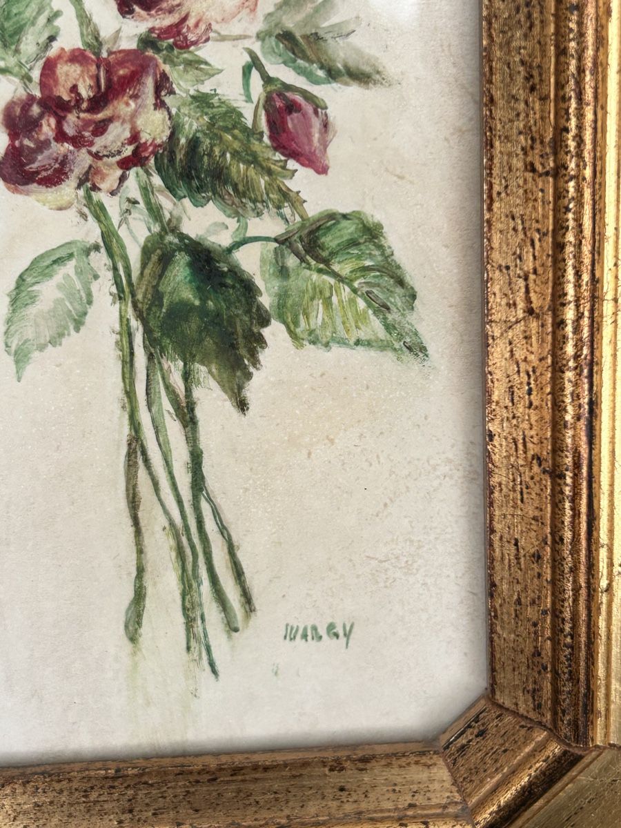 Foto & Immagini: Altes gerahmtes Blumenbild mit Glasabdeckung – Usato da Zumikon venduto da tuna007 5