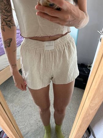 Leinen-Baumwoll Damen Boxer Style Shorts