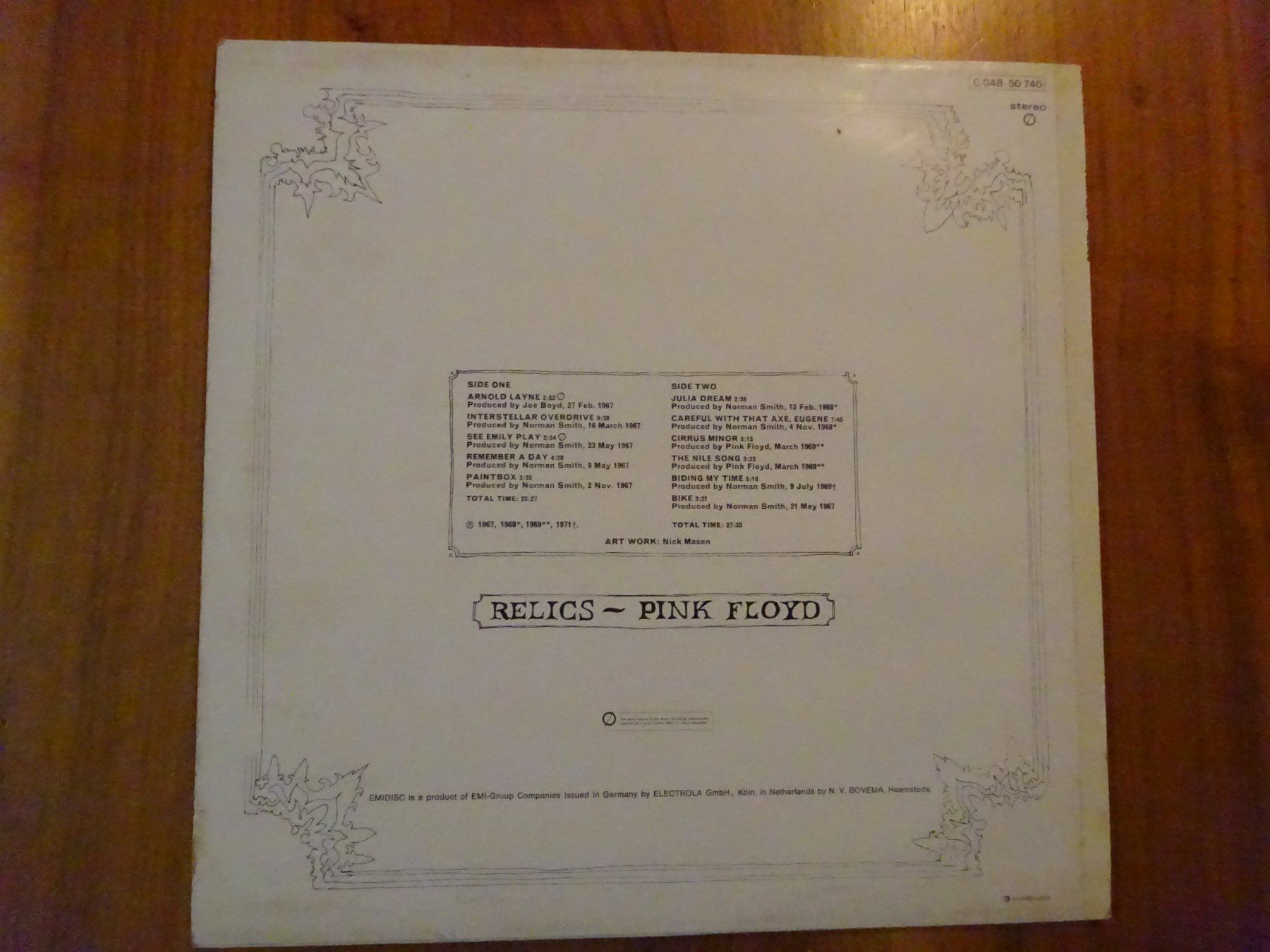 Dischi in vinile: PINK FLOYD ** RELICS – Usato da Luzern venduto da xrayspex99 2