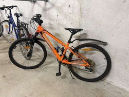 Mountainbike orange Kinderrad 24  guter Zustand