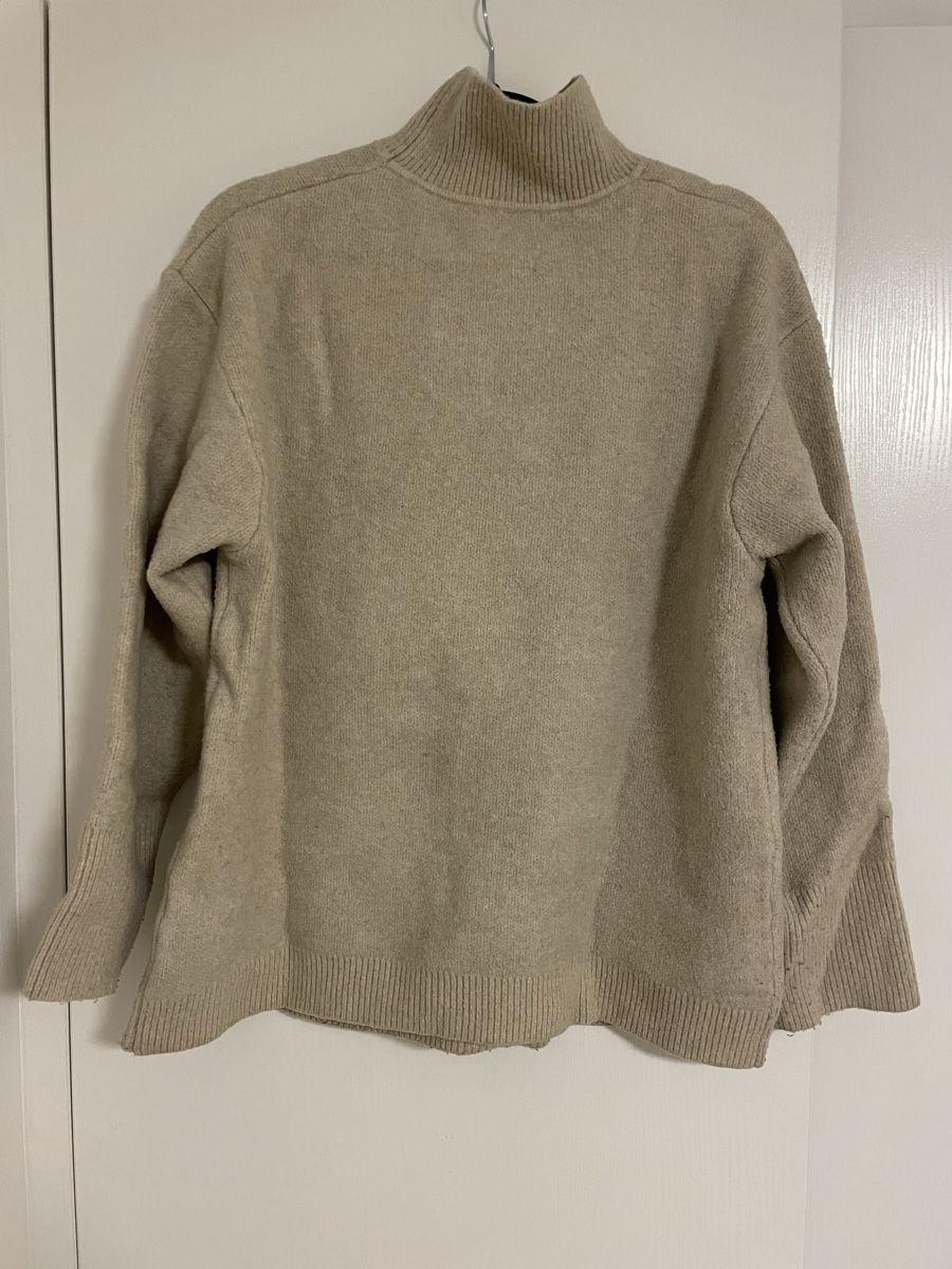 Zara Maglioni & Felpe: Pull col montant beige Zara, taille S – Usato da Les Avanchets venduto da NR07 4