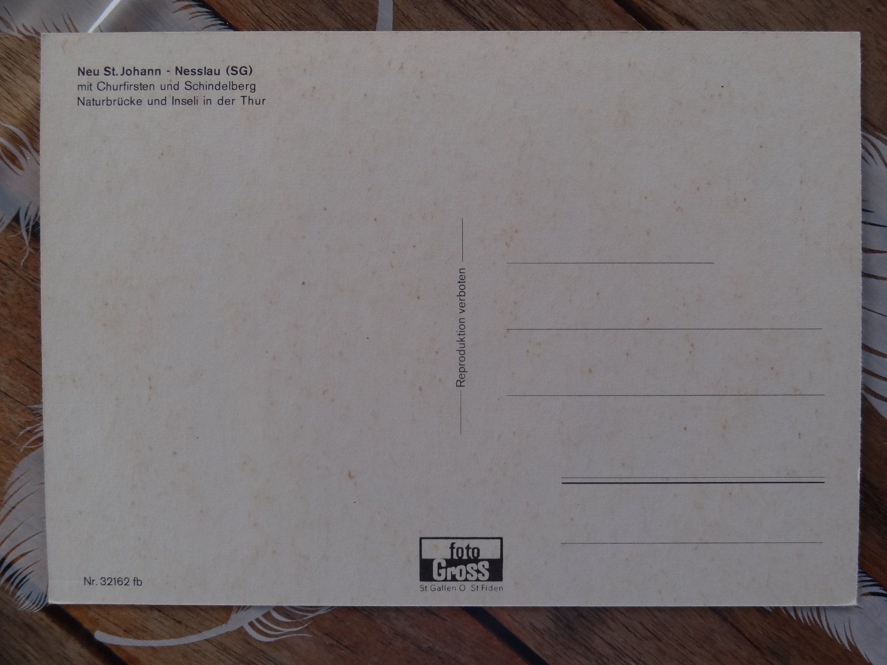 Cartoline postali: Nesslau - Neu St. Johann - SG – Usato da St Léonard venduto da Riglin 1