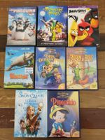 Lot de 8 films DVD enfants / animation Disney & Cie
