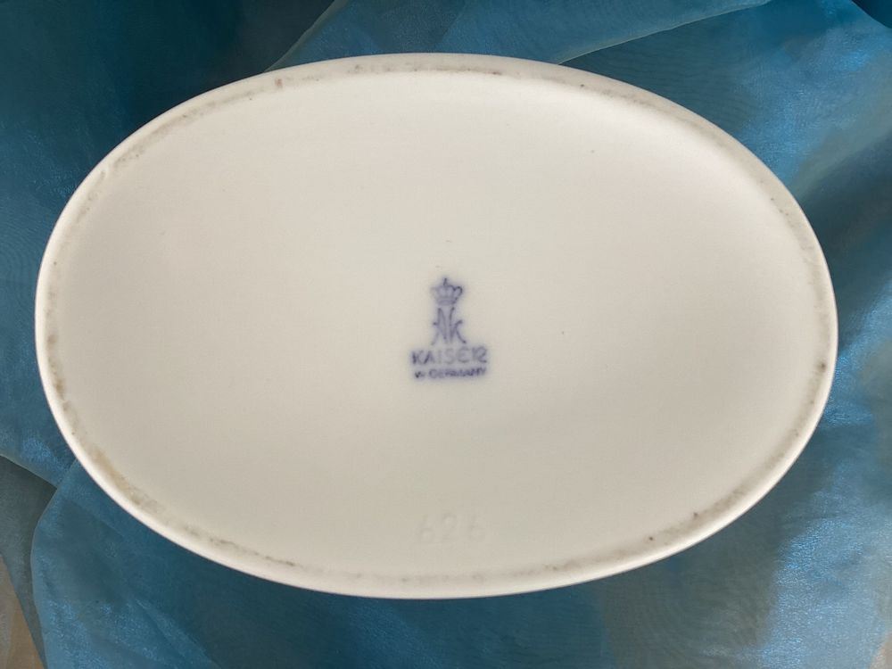 Vaso Montana Kaiser Porzellan In Ceramica Bianca 12,5 Cm | Mini Vaso Moderno Artigianale Non Smaltato