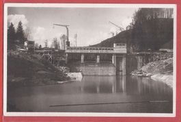 Sihlsee bei Einsiedeln - Staumauer Schlagen - ca. 1930