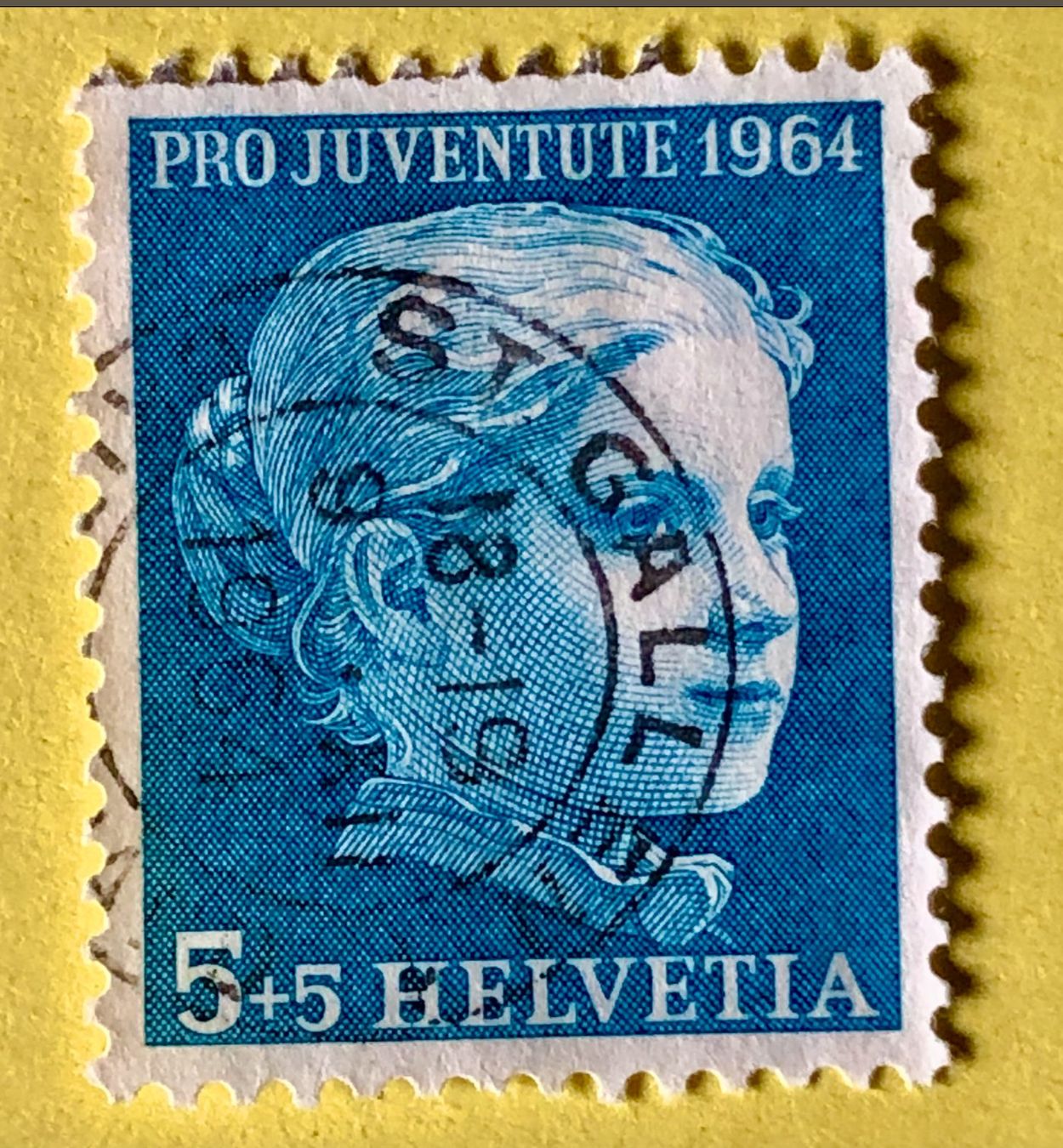 Alle Briefmarken: Nr.J 205 GESTEMPELT Mädchenbildnis 1964   – Gebraucht aus Aarau von Billa007