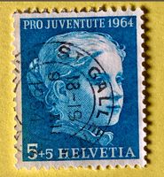 Nr.J 205 GESTEMPELT Mädchenbildnis 1964  