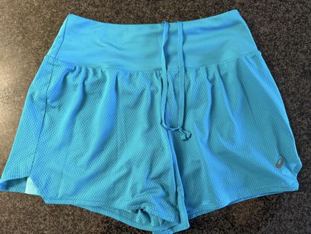 Asics Laufshorts Türkis-Grün Grösse S