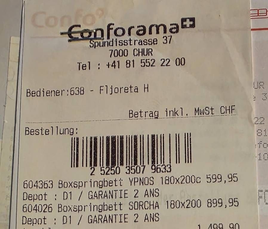 Letti: Nur heute 200 CHF!! Boxspringbett Sorcha 180x200  – Usato da Unterwasser venduto da mic_n5hh 5