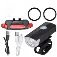 Fahrrad Front & Rück LED Licht, per USB aufladbar, fabrikneu