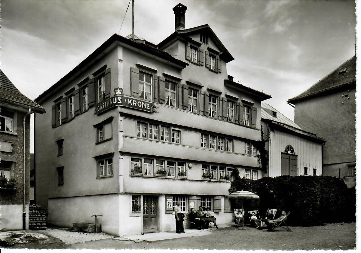 Cartoline postali: Rehetobel, Gasthaus & Krone – Usato da Hochdorf venduto da Ziegel-16