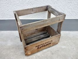 Holzkiste Kiste Getränkekiste MINERALQUELLE EPTINGEN 1967