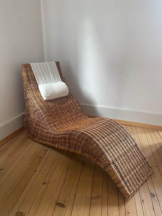 Rattan-Liege Ikea Karlskrona inklusive Kissen | Kaufen auf Ricardo