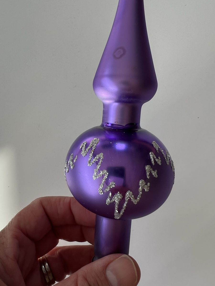 Tutte le decorazioni: Violett Weihnachts Baumspitze  – Usato da Uerikon venduto da Saffagirl 1