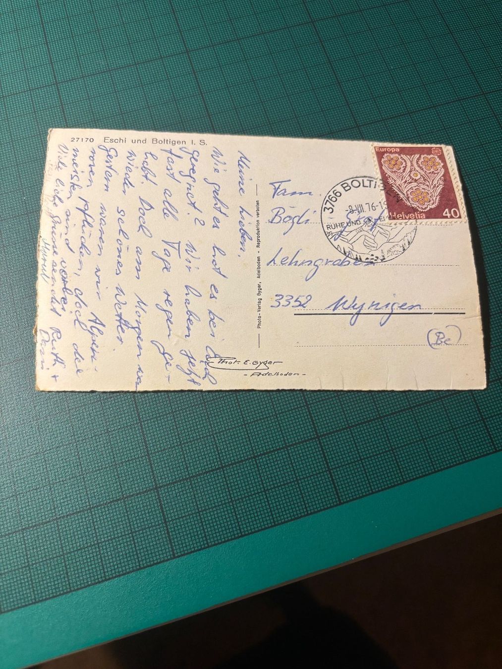Cartoline postali: AK ESCHI und BOLTIGEN i.S – Usato da Utzenstorf venduto da Rose0303 2