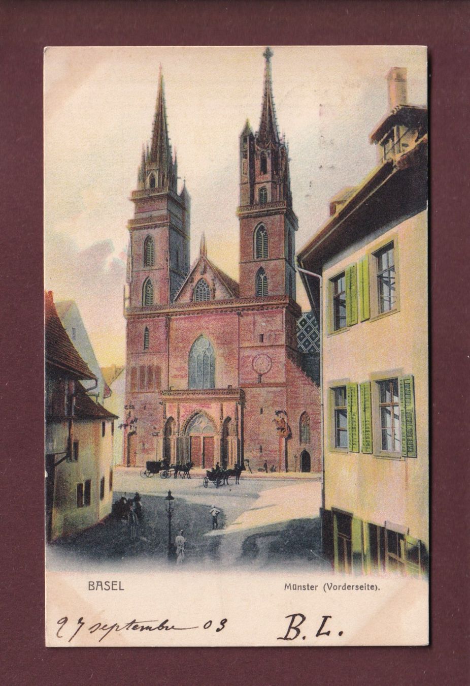 Cartes postales: BASEL - Münster - Vorderseite - 1903 – D'occasion à Pully par nicecards