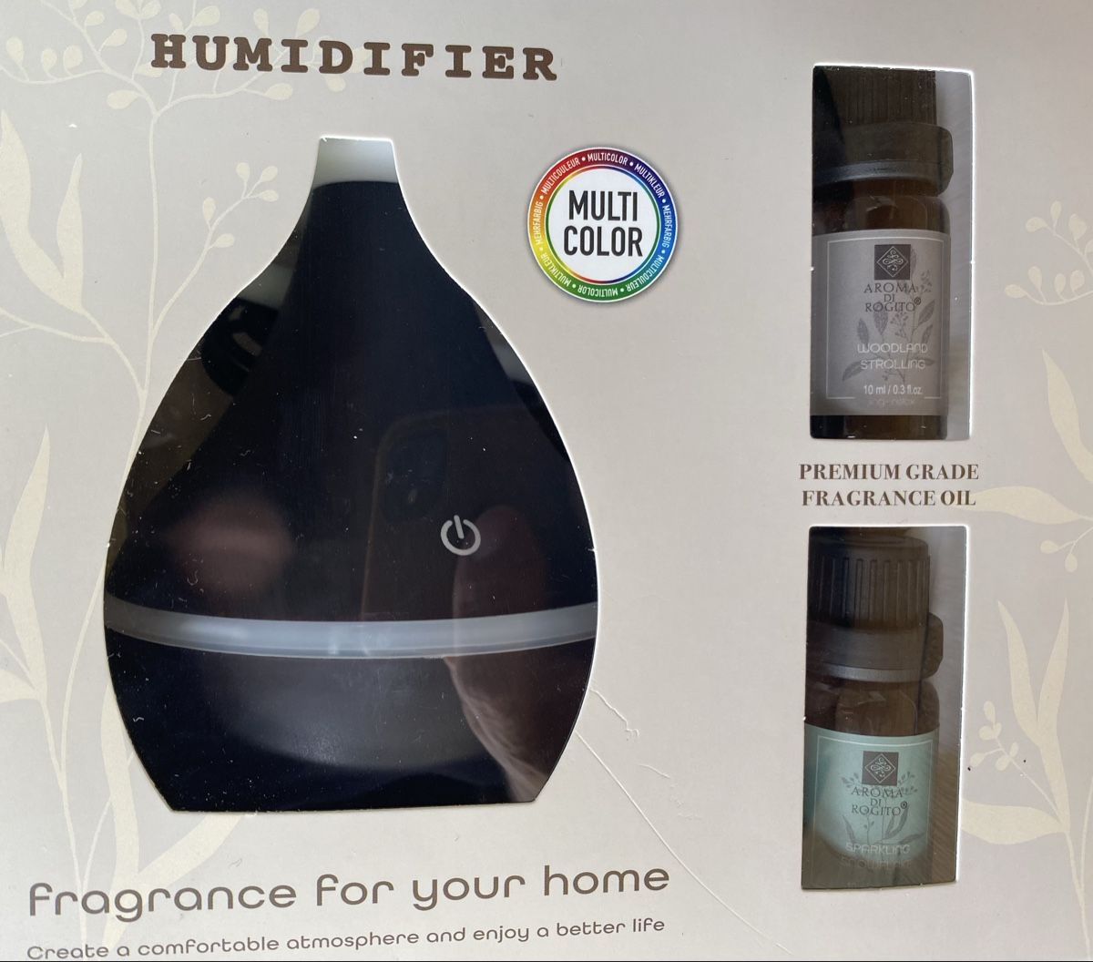 Spray per ambienti: Lufterfrischer Humidifier Schwarz mit Duftöl Multi Color – Nuovo e nell'imballaggio originale da Gerlikon venduto da jabadabadu