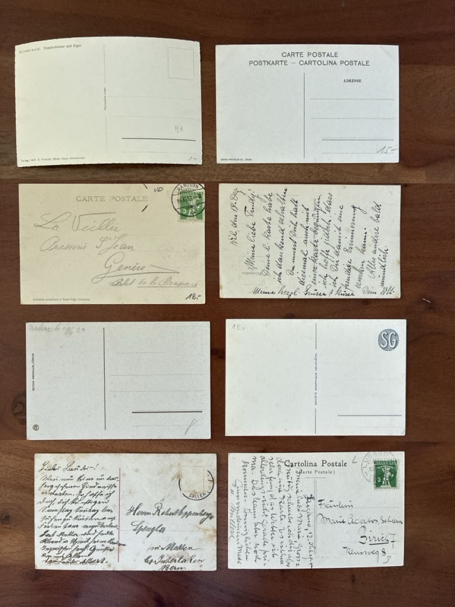 Cartoline postali: 15 Ansichtskarten Schweiz Überraschungs Paket 99 – Usato da Oftringen venduto da Cla.vD.74 3