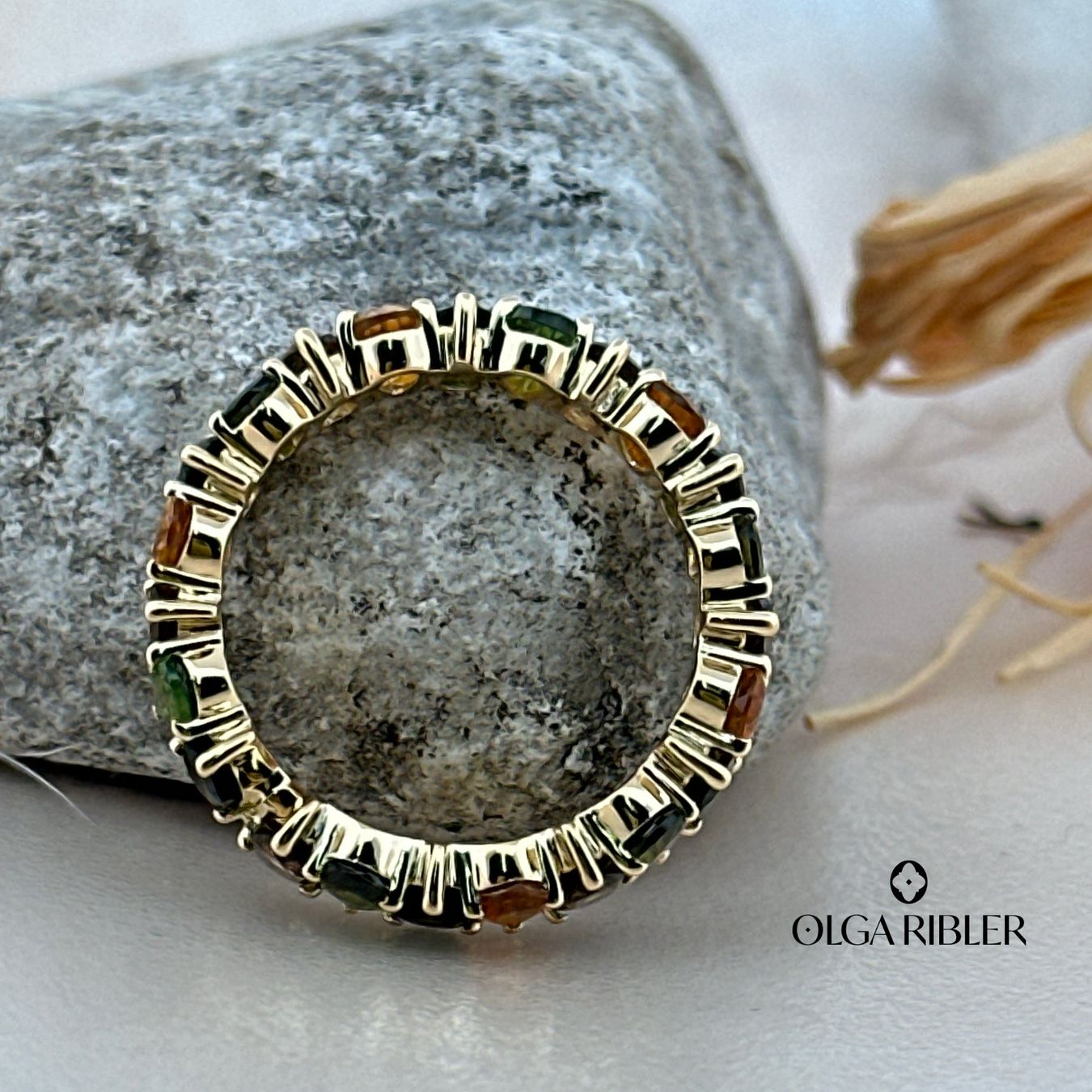 Olga Ribler Anelli: Memory Ring Sterling Silber 925,Multiturmaline, Grösse 56 – Nuovo (secondo la descrizione) da Luzern venduto da byolgaribleroutlet 4