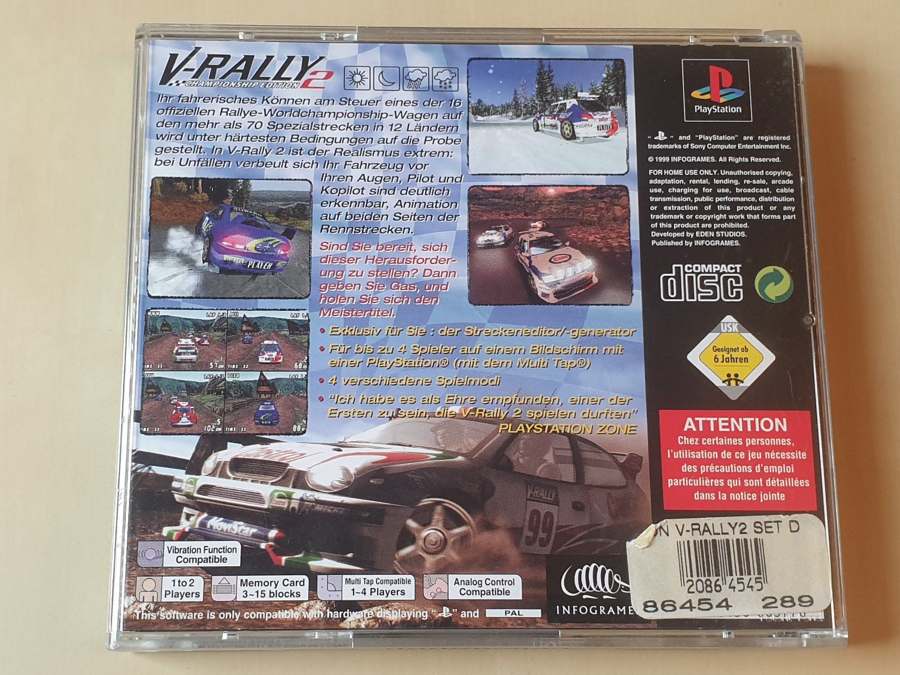 Sony Spiele: V-Rally 2 – Gebraucht aus Stansstad von collectorsshop 1