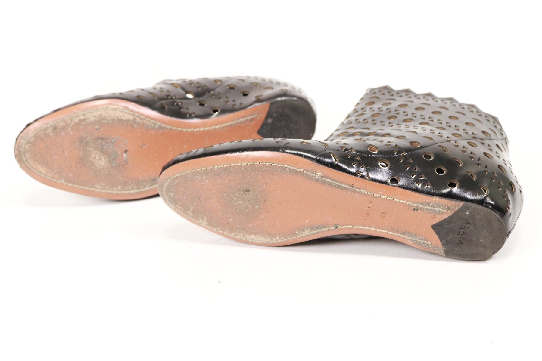 Alaia Damenschuhe: Azzedine Alaïa Schwarz Stiefeln - Gr.37 – Gebraucht aus Hombrechtikon von BAZ-Vintage 1