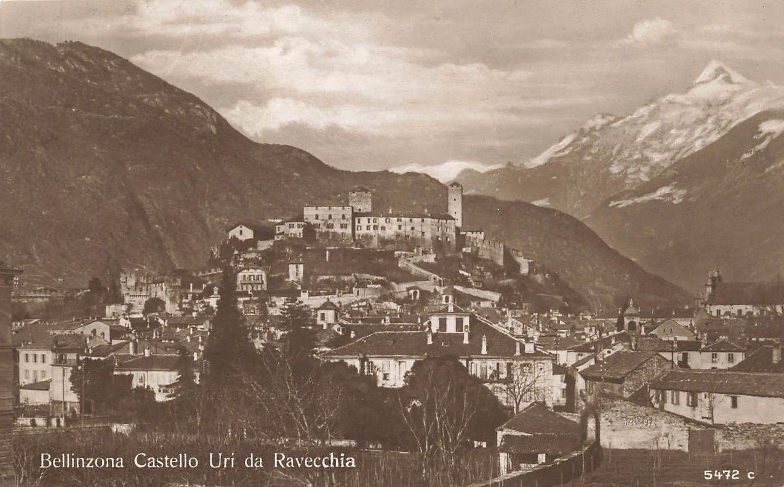 Ansichtskarten: Bellinzona castello uri ravecchia – Gebraucht aus Biasca von Blenio71