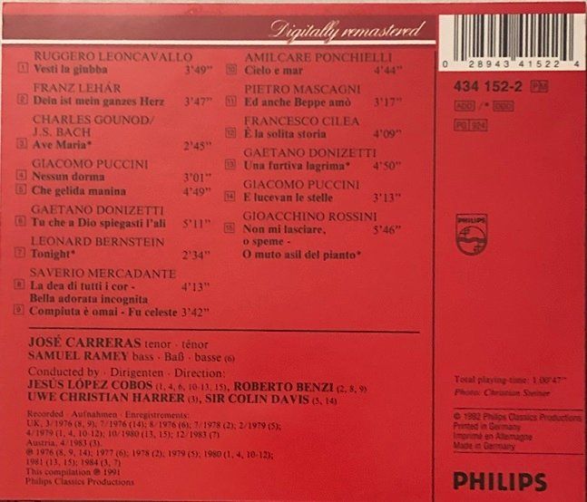 CDs: José Carreras - Classics – Gebraucht aus Grüningen von azulblanco 1