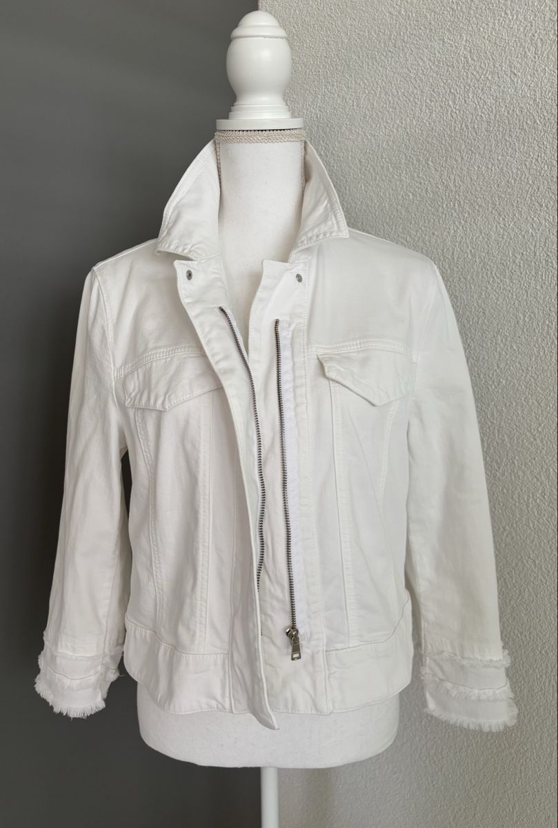 Marc Cain Giacche: Marccain Jeansjacke, weiss, Gr. 38 – Usato da Illnau venduto da TeddyBean 1