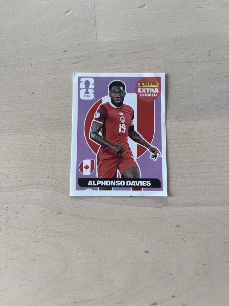 Panini Carte collezionabili: Panini WM 2026 Sticker Alphonso Davies EXTRA Sticker. – Usato da Malters venduto da casolina01