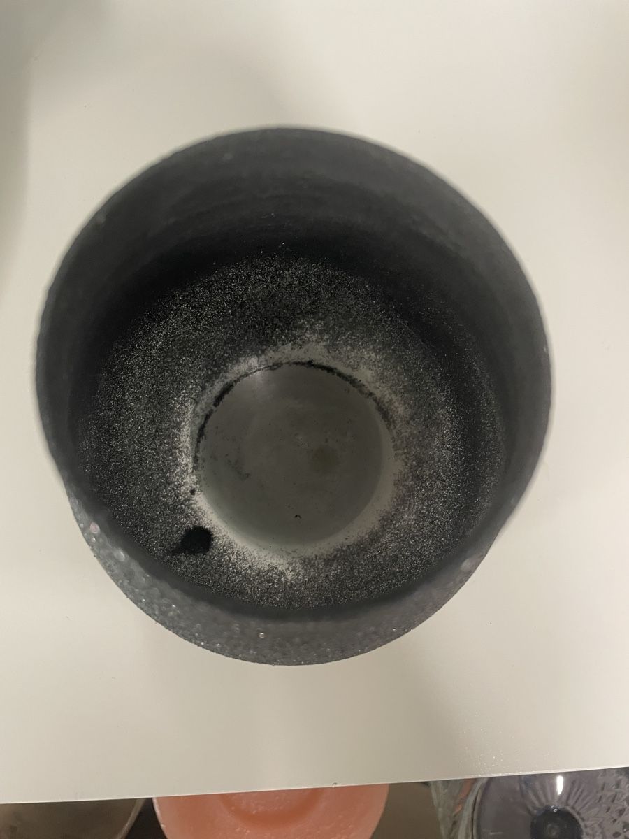 Portacandele: Schwarzer Deko-Teelichthalter Glitzer Optik 12cm – Usato da Heitenried venduto da Steffundsasch 2