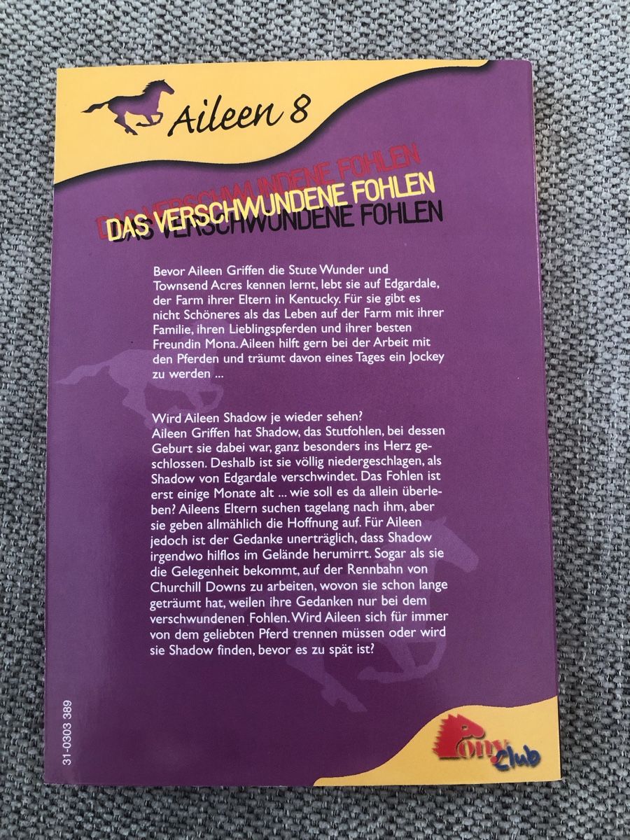 Libri: Aileen 8 - Das verschwundene Fohlen – Usato da Zollikofen venduto da DelNero 1