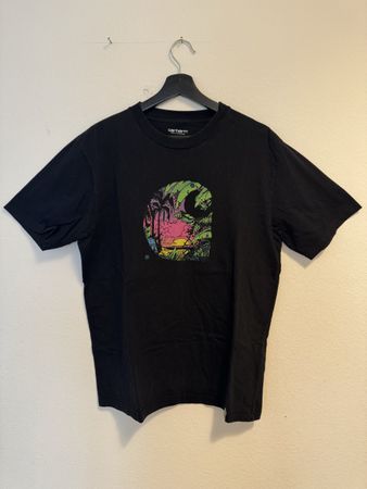 Carhartt WIP T-Shirt, Herren, Gr. L, Schwarz mit Print