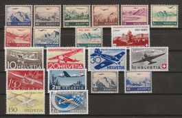 postfrische Flugpost Nr. F27 - F46 ** KP 425.--