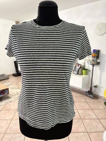 Maglietta H&M in lino a righe, taglia S