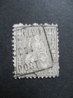 Sitzende Helvetia 42 gestempelt