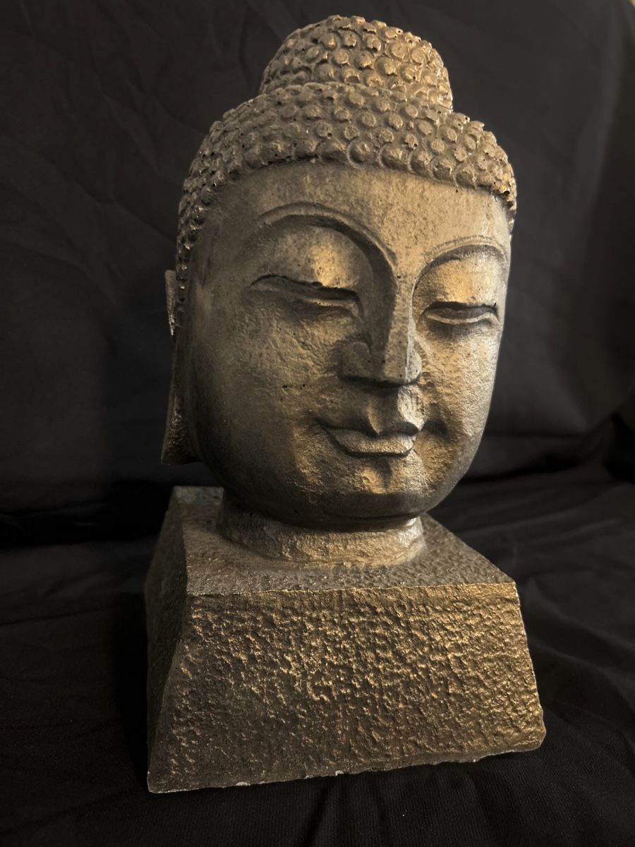 Skulpturen & Statuen: Buddha Kopf Skulptur Zen Deko Figur – Gebraucht aus Glarus von KunstWerkEr-LS87 1