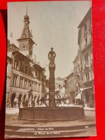 Lausanne -Hôtel de Ville et Place de la Palud 1913 -> France