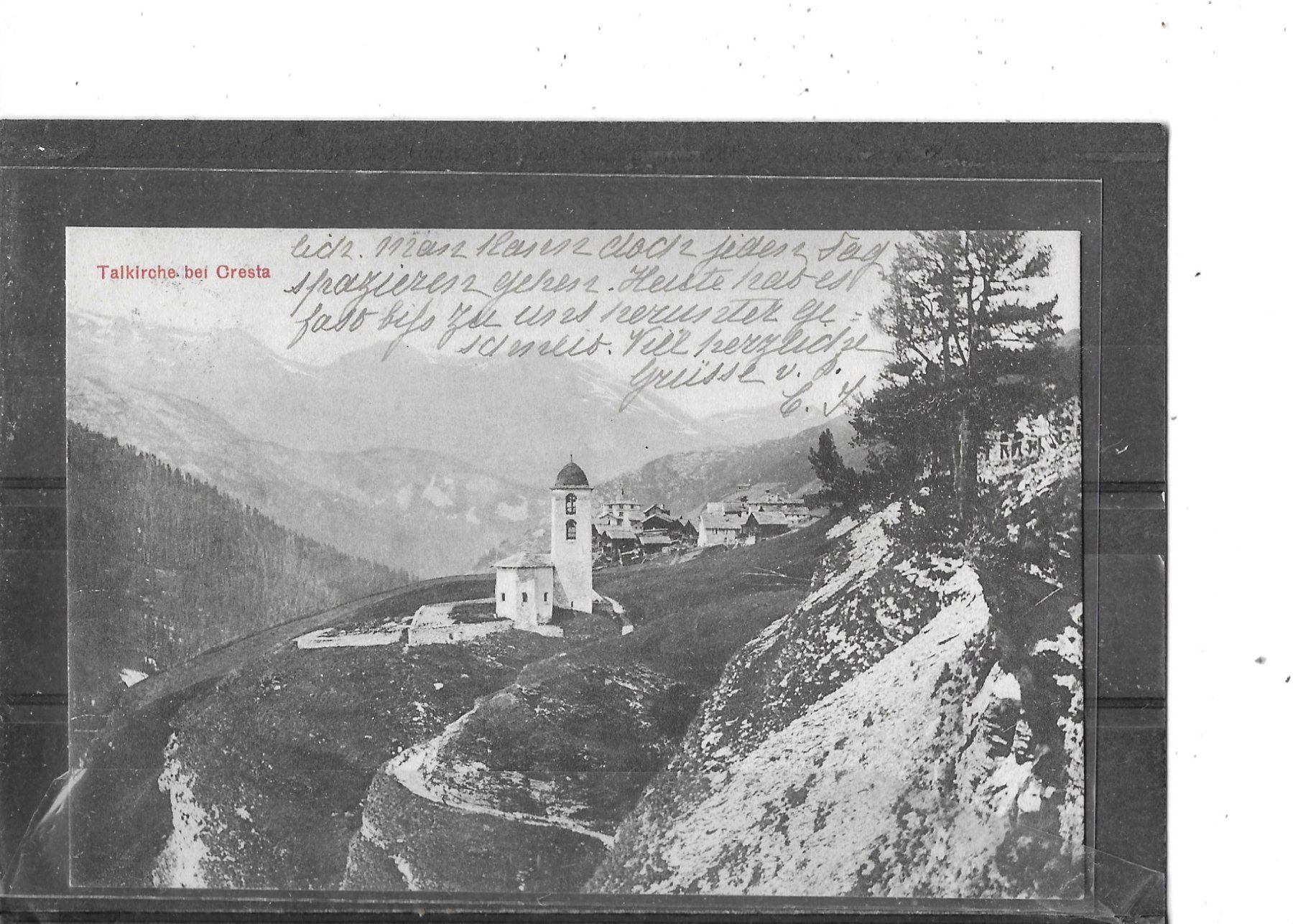 Cartes postales: GR Talkirche bei Cresta 1910 – D'occasion à Schocherswil par Wilare
