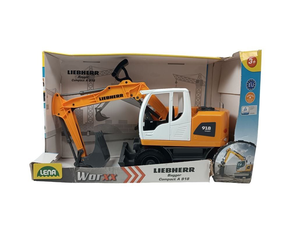 Spielzeuge: LENA Liebherr Bagger Compact A 918 – Gebraucht aus Luzern von Restwert_Luzern